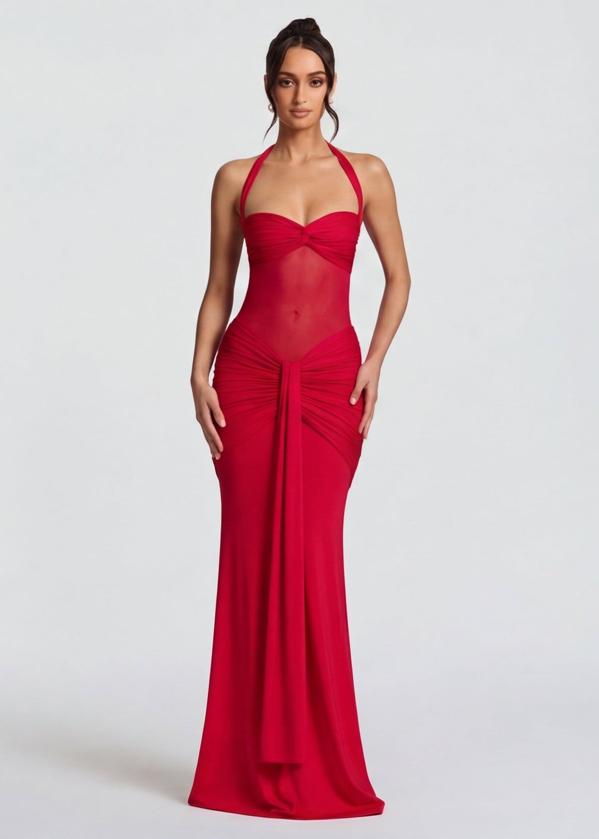 LINA | Vestido sirena efecto reloj de arena