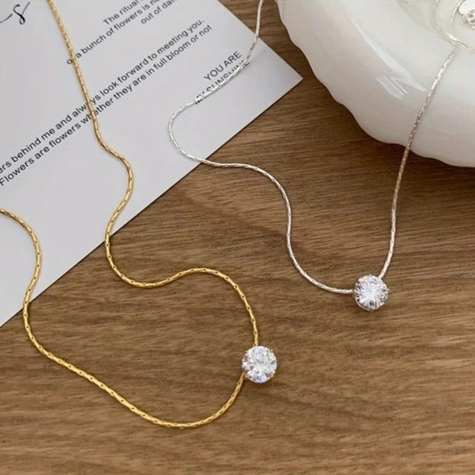 Collar con Piedras de Moissanita