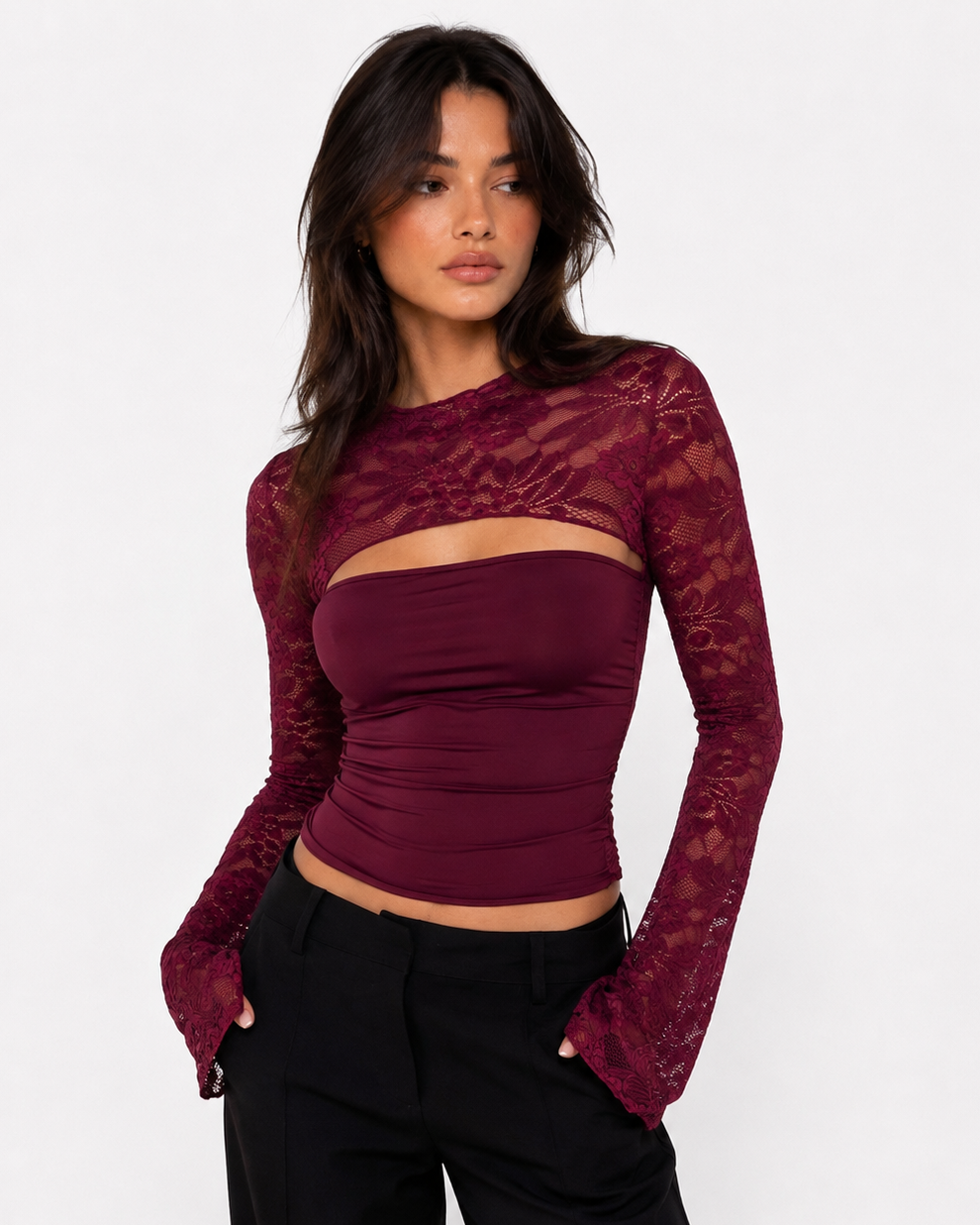LINA | Top de encaje