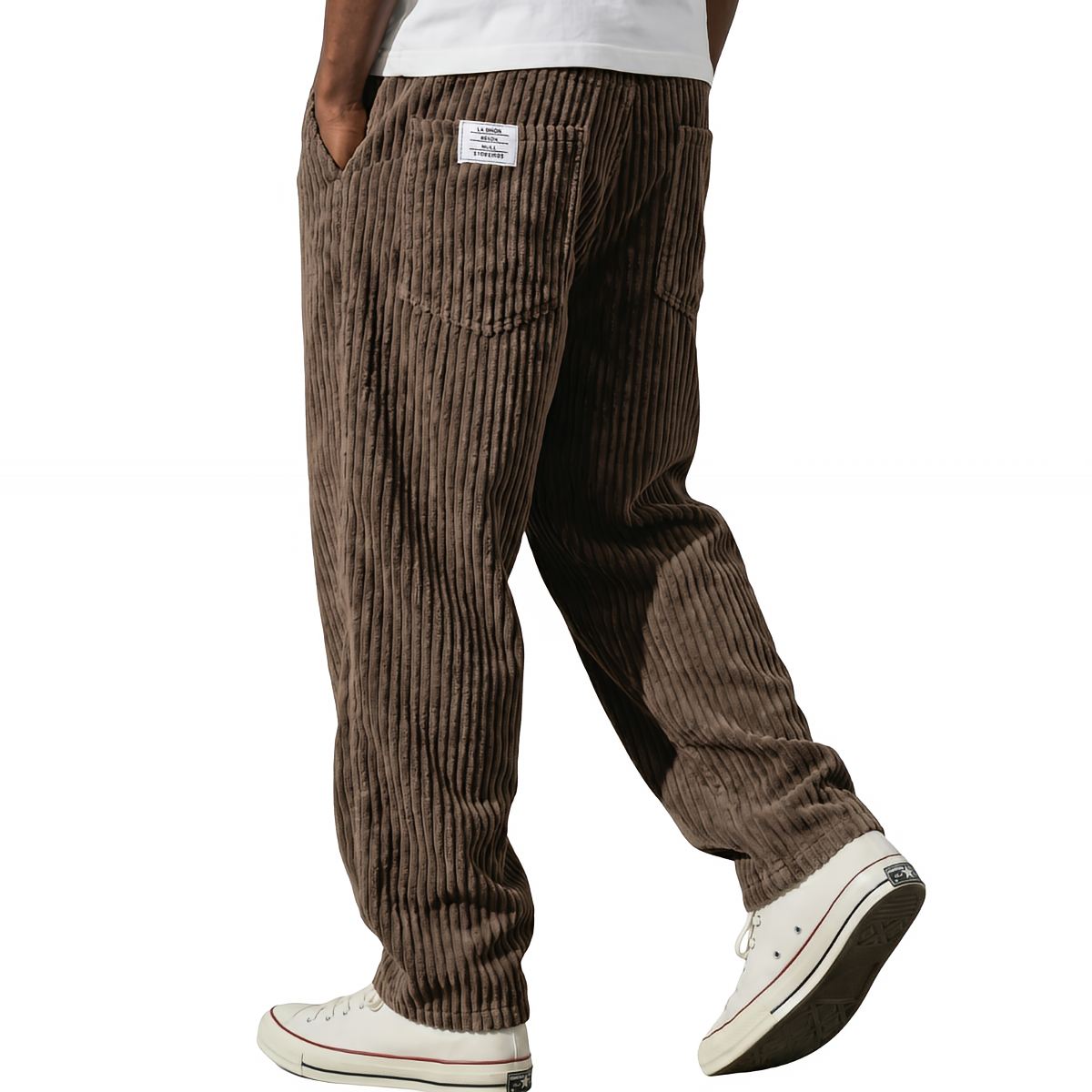 Varel | Pantaloni da uomo in velluto a coste con vita elasticizzata