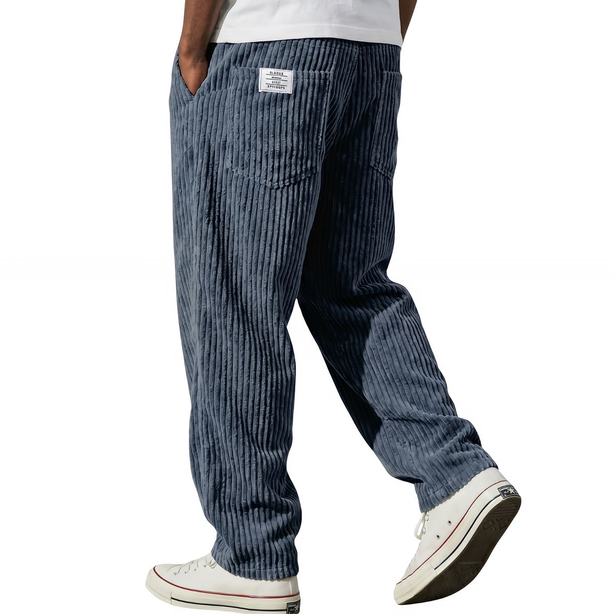 Varel | Pantaloni da uomo in velluto a coste con vita elasticizzata