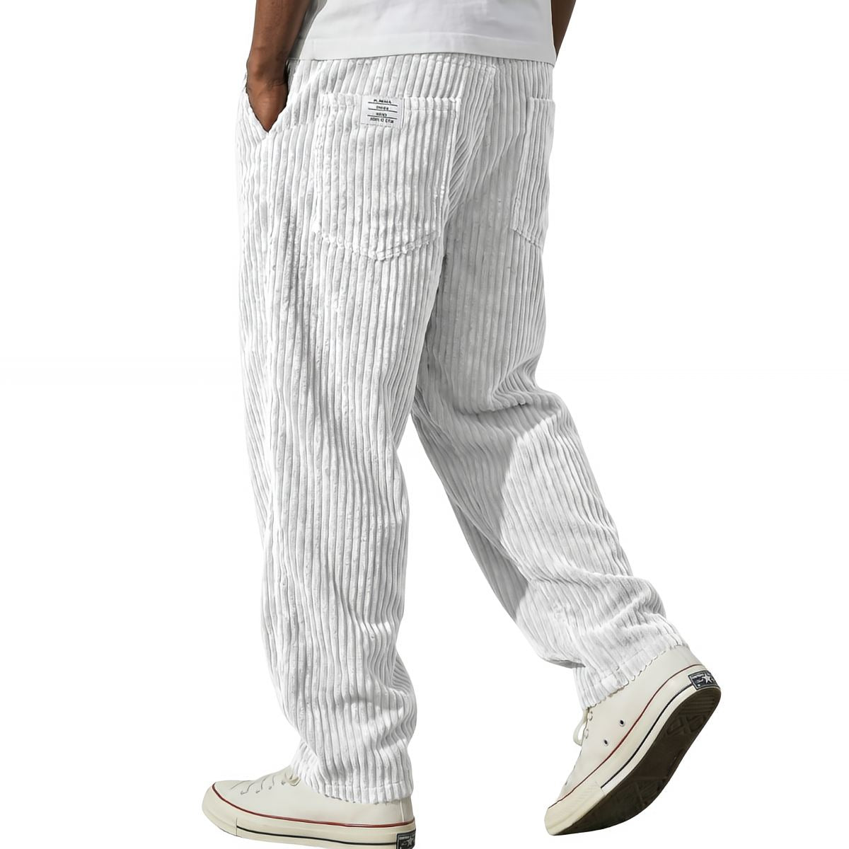 Varel | Pantaloni da uomo in velluto a coste con vita elasticizzata