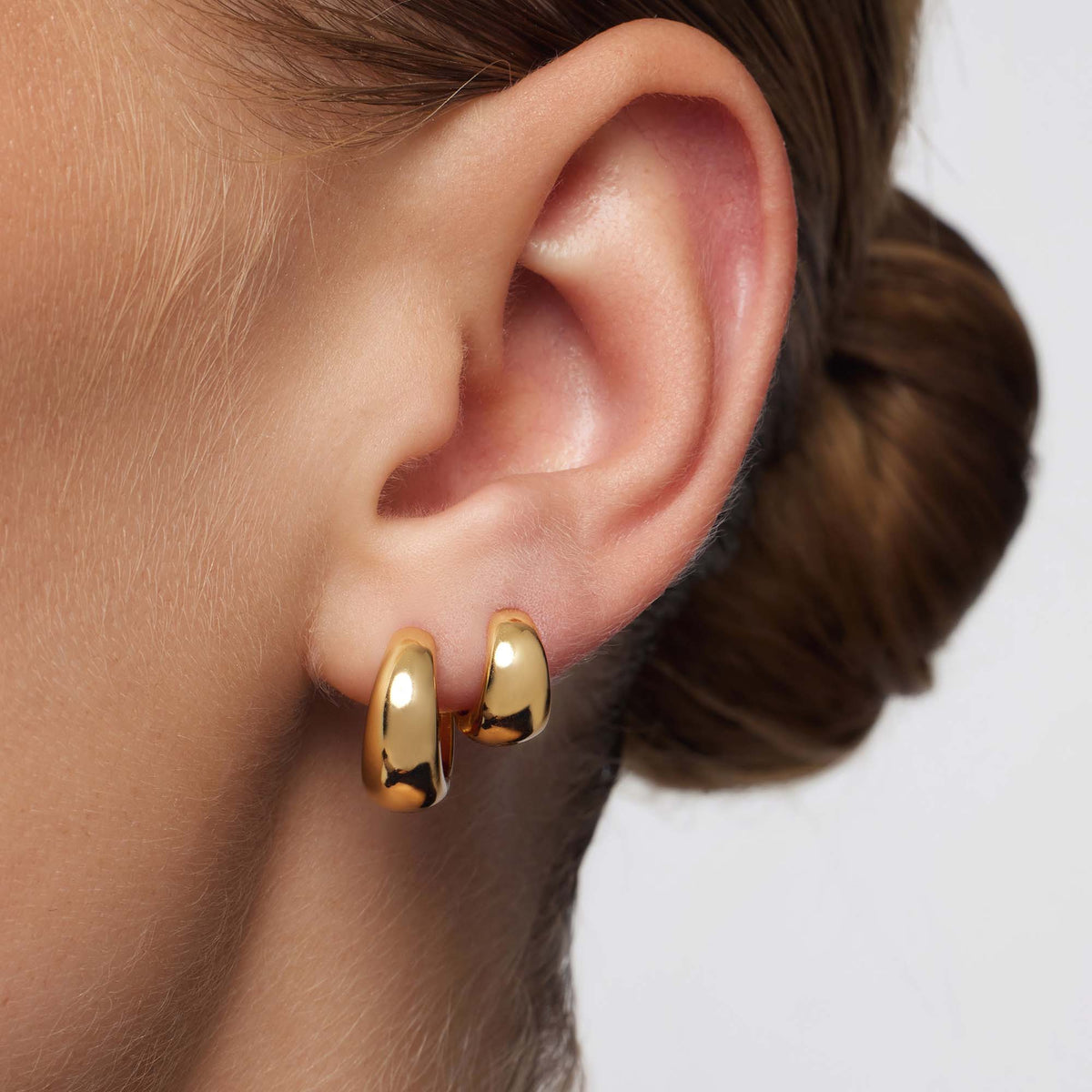 Mini Pendientes de Aro Grueso