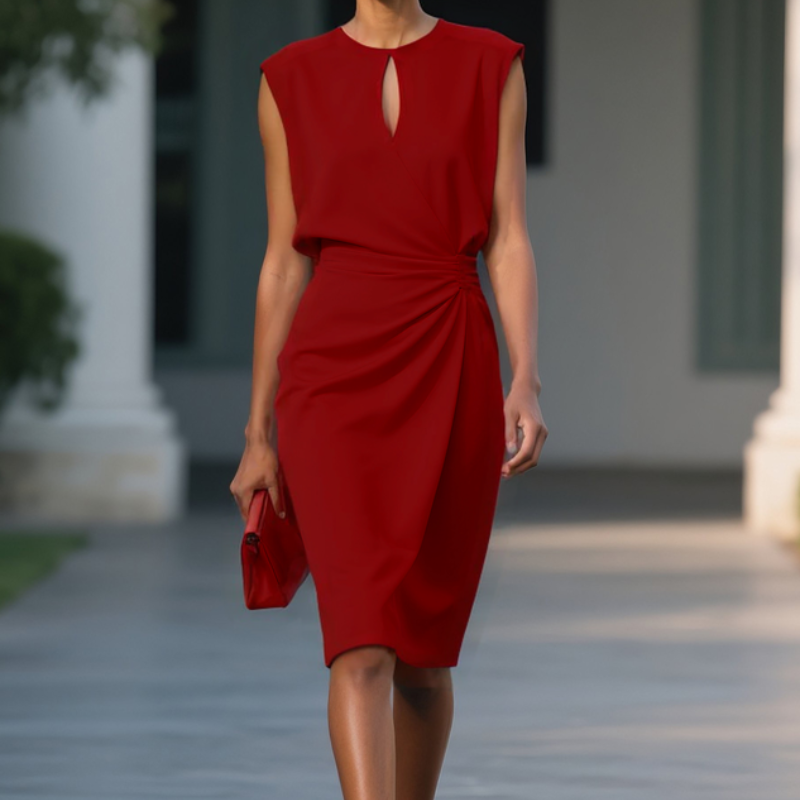 Chantalle - Vestido midi informal sin mangas