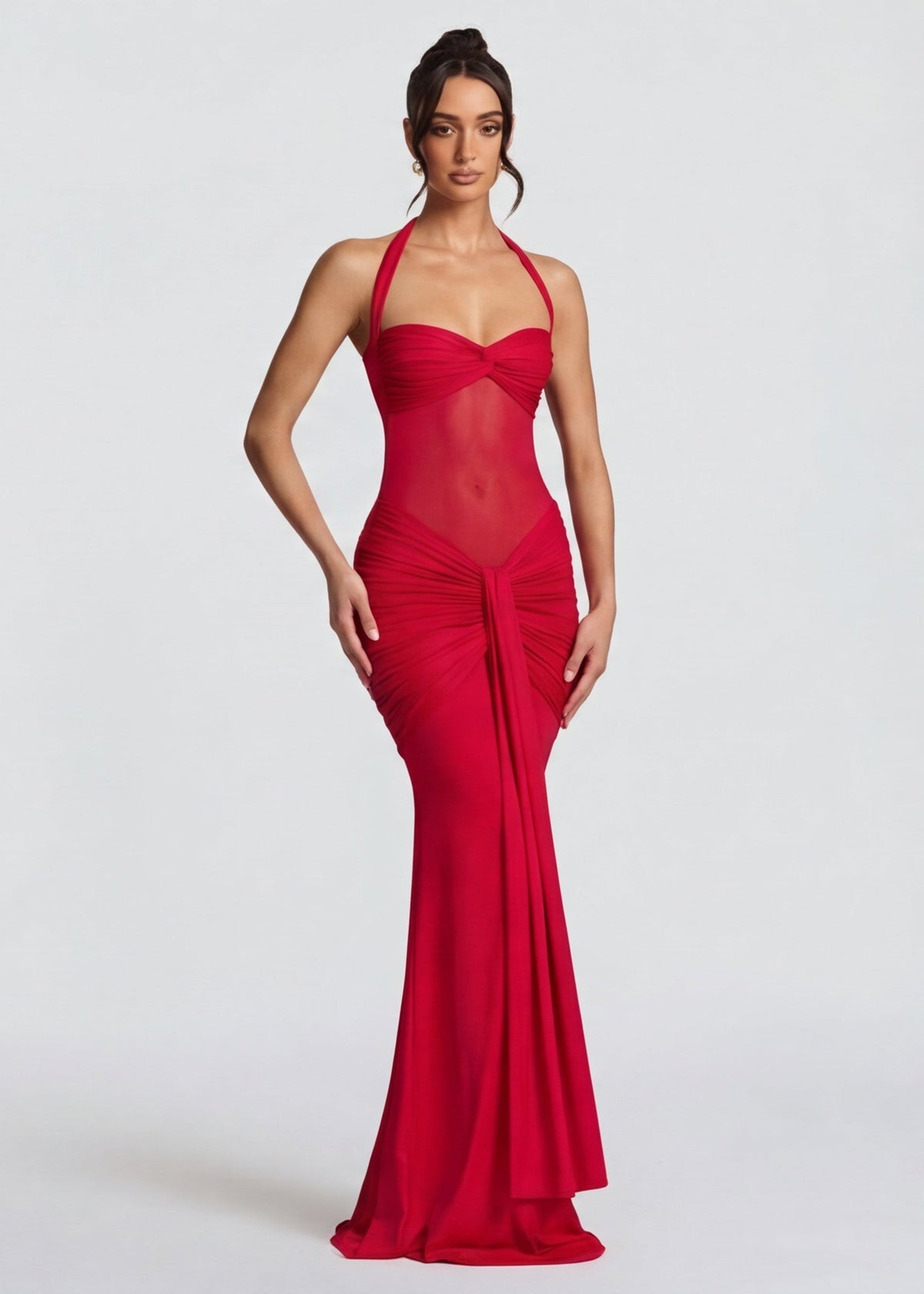 LINA | Vestido sirena efecto reloj de arena
