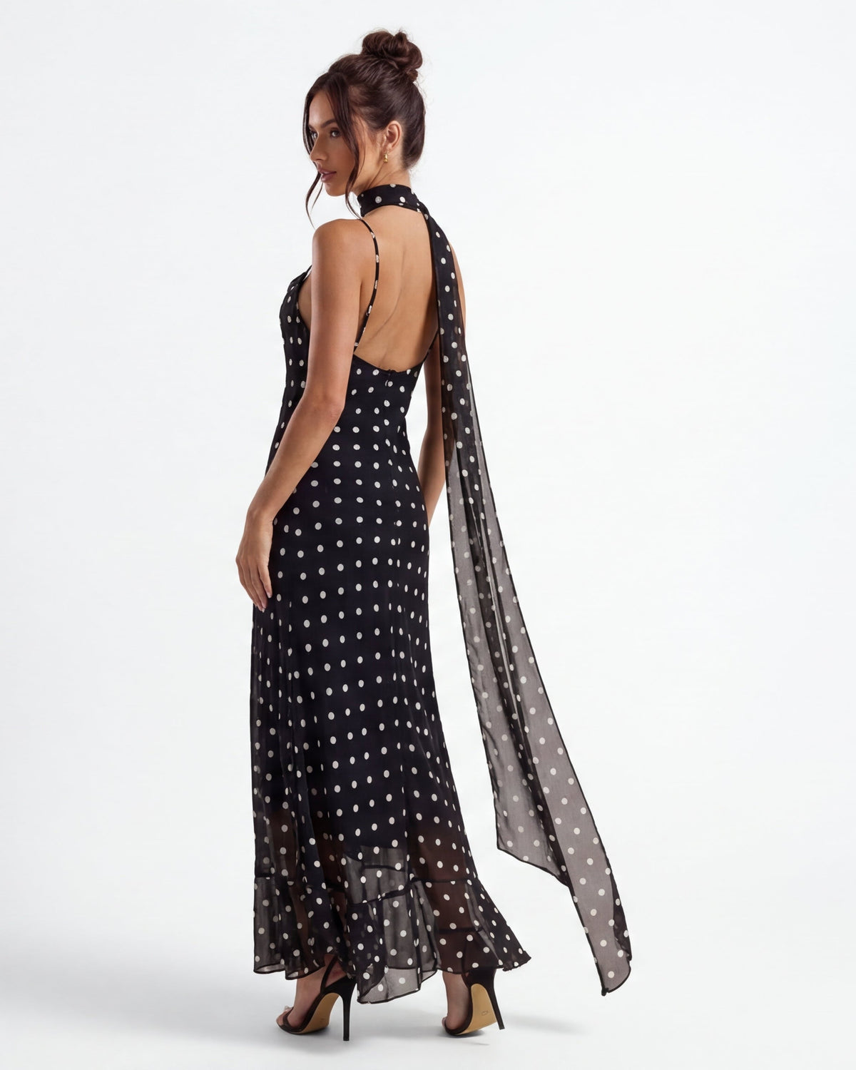 Maxi de lunares negros