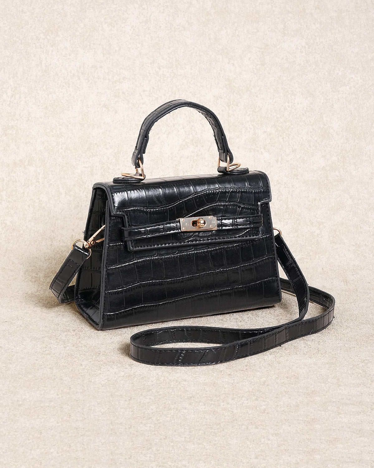 Valeria Mini | Mini Bolso Efecto Piel Mujer Negro